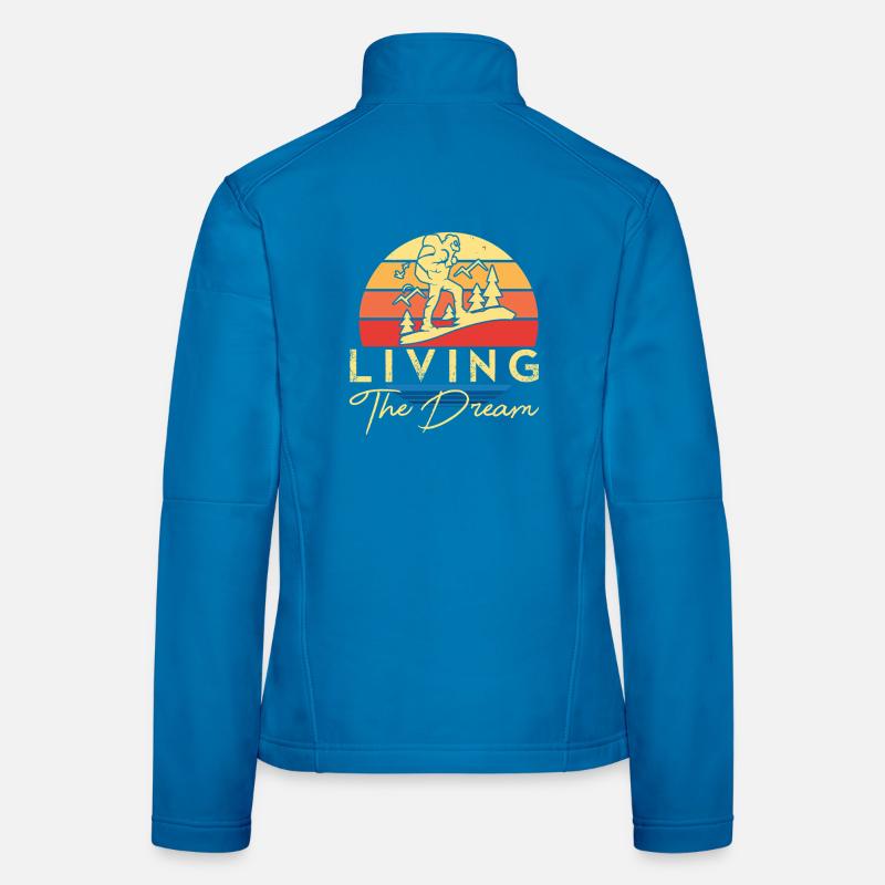 Live the Dream: Outdoor Retro - Women's Softshell Jacket - light blue