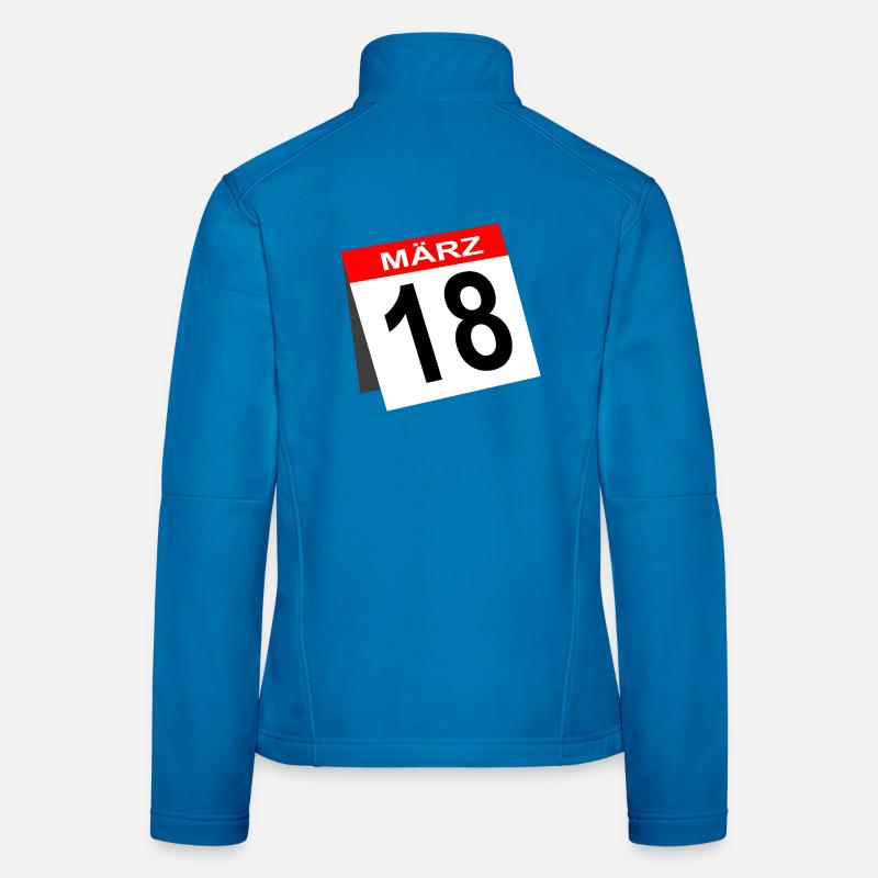 18. Geburtstag März Geschenk Kalender Frauen Softshelljacke