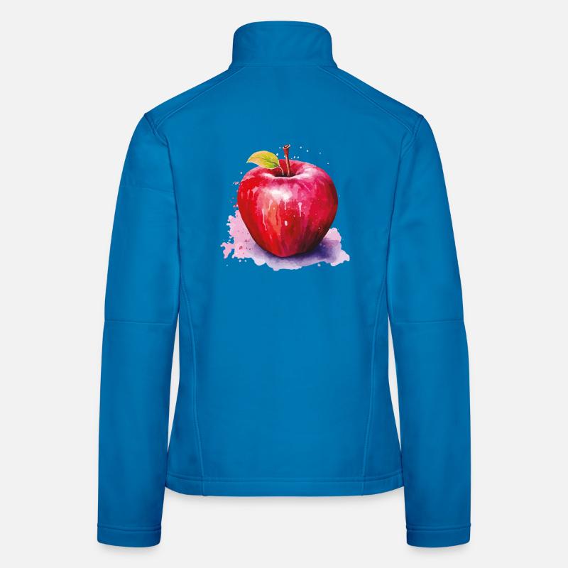 Apfel Aquarell Splash Frauen Softshelljacke