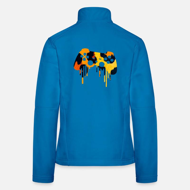Leopardmuster Gaming player  Frauen Softshelljacke
