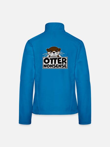 N’importe quoi de loutre, jeu de mots drôle, expression d’amour de la loutre - Veste en tissu softshell Femme - bleu clair - Dos