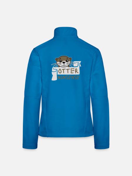 Otter Nonsense Lustig Wortspiel Otter Liebe Spruch - Frauen Softshelljacke - Lichtblau - Hinten