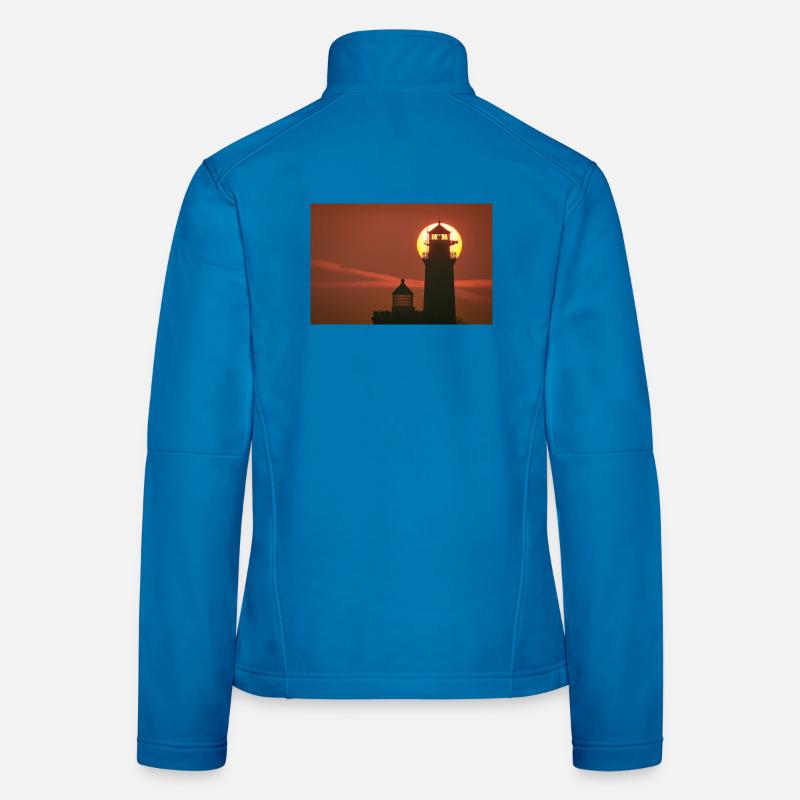 Cape Arkona Lighthouse at sunset - Women's Softshell Jacket - light blue