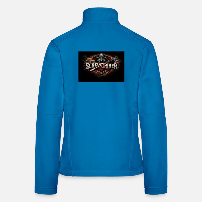 BLACK TOOL GARAGE - Frauen Softshelljacke - Lichtblau