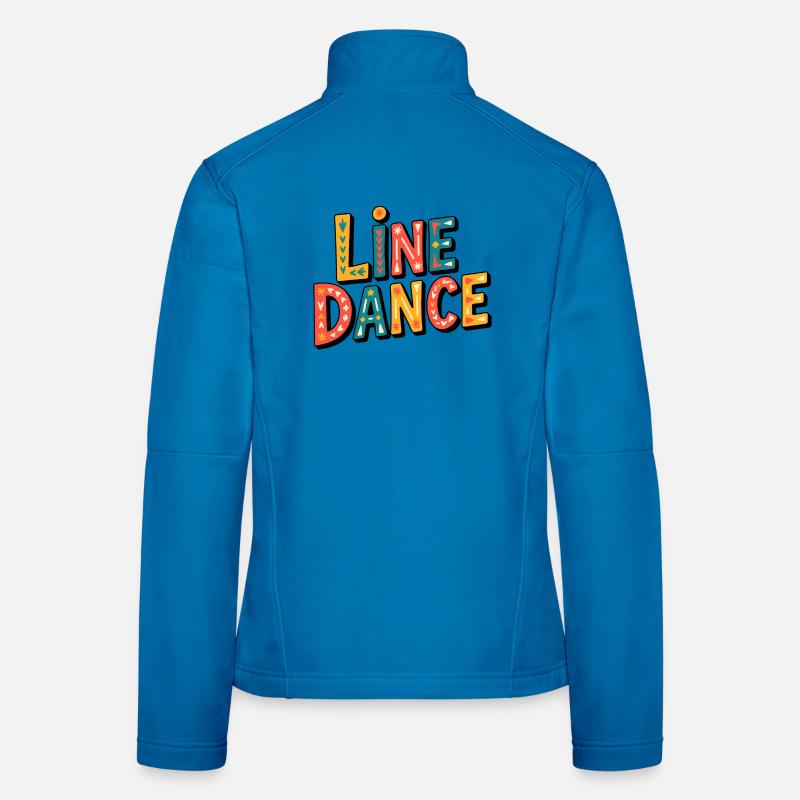 Line Dance Was - Frauen Softshelljacke - Lichtblau