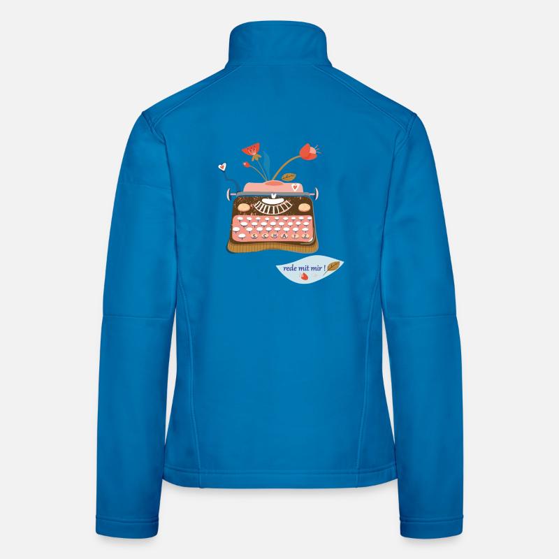 Machine à écrire Veste en tissu softshell Femme