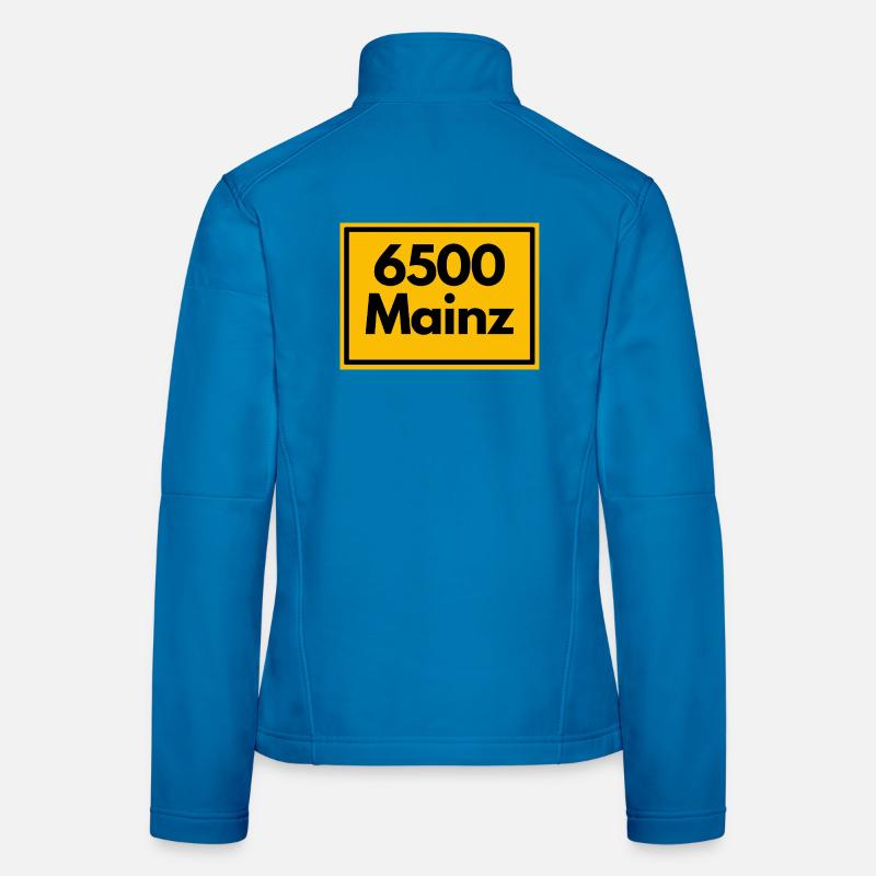 ANCIEN CODE POSTAL RETRO 6500 MAINZ MEEENZ Veste en tissu softshell Femme