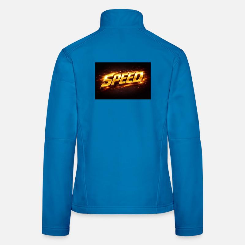 Conception de la Vitesse Néon Dorée Veste en tissu softshell Femme