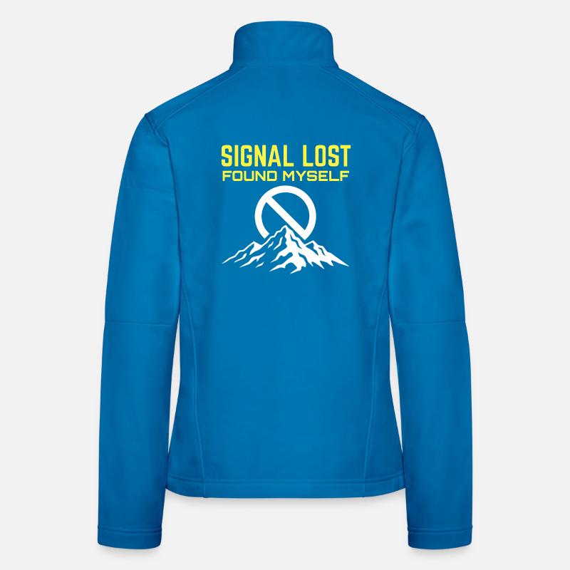 Signal perdu trouvé moi-même Veste en tissu softshell Femme