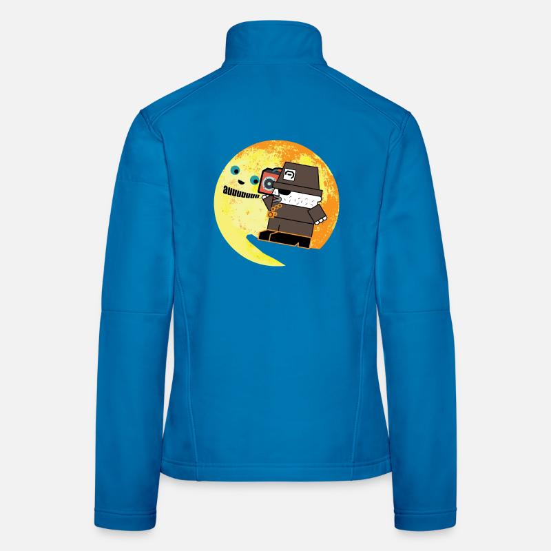 Pixel P.I. Moon Chase - Frauen Softshelljacke - Lichtblau