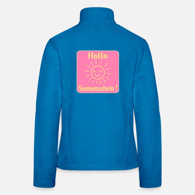 Bonjour rayon de soleil Veste en tissu softshell Femme