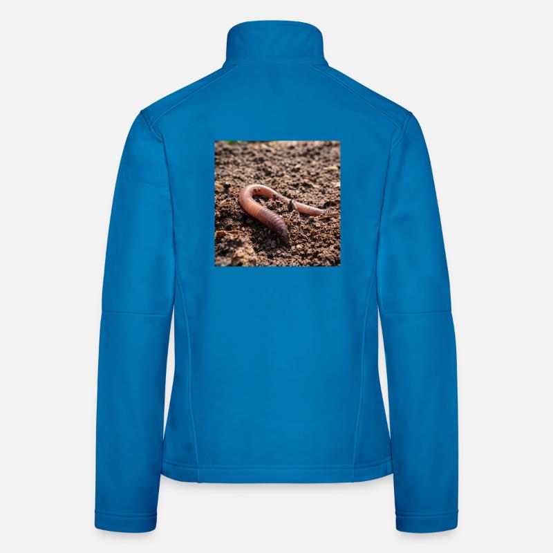 Vers de terre dans le sol Veste en tissu softshell Femme