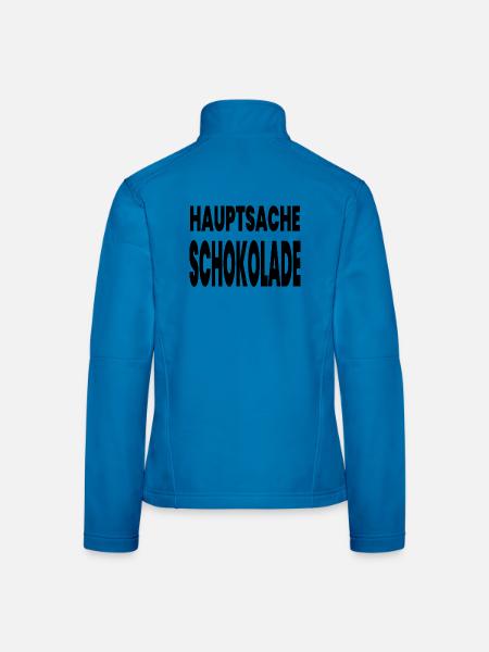 chocolat - Veste en tissu softshell Femme - bleu clair - Dos