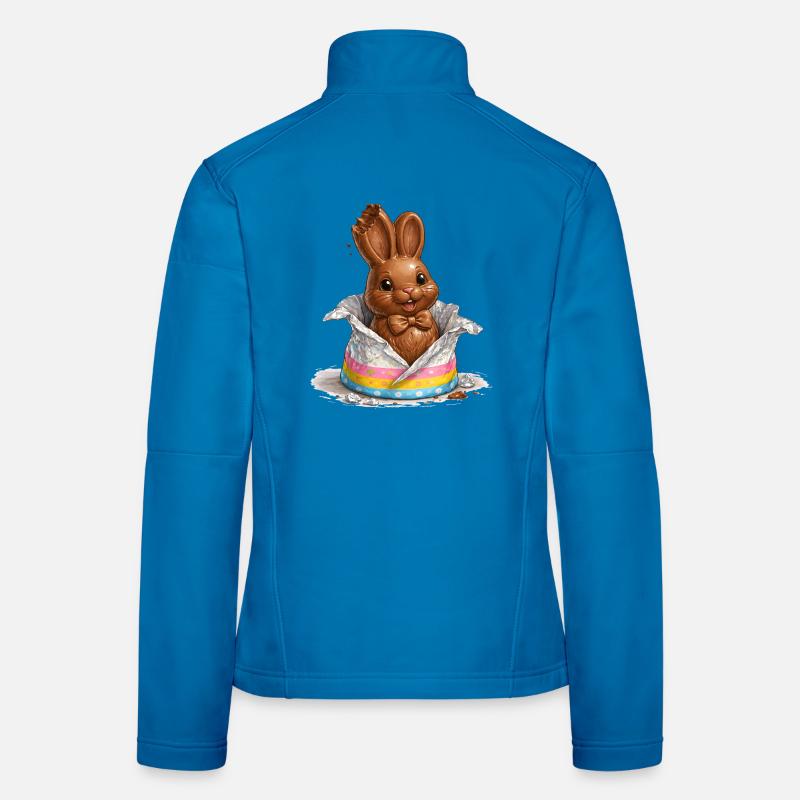 Chocolate bunny in Easter egg Women's Softshell Jacket