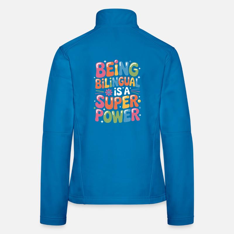 Foreign Language Sayings Funny Foreign Language Gift Women's Softshell Jacket