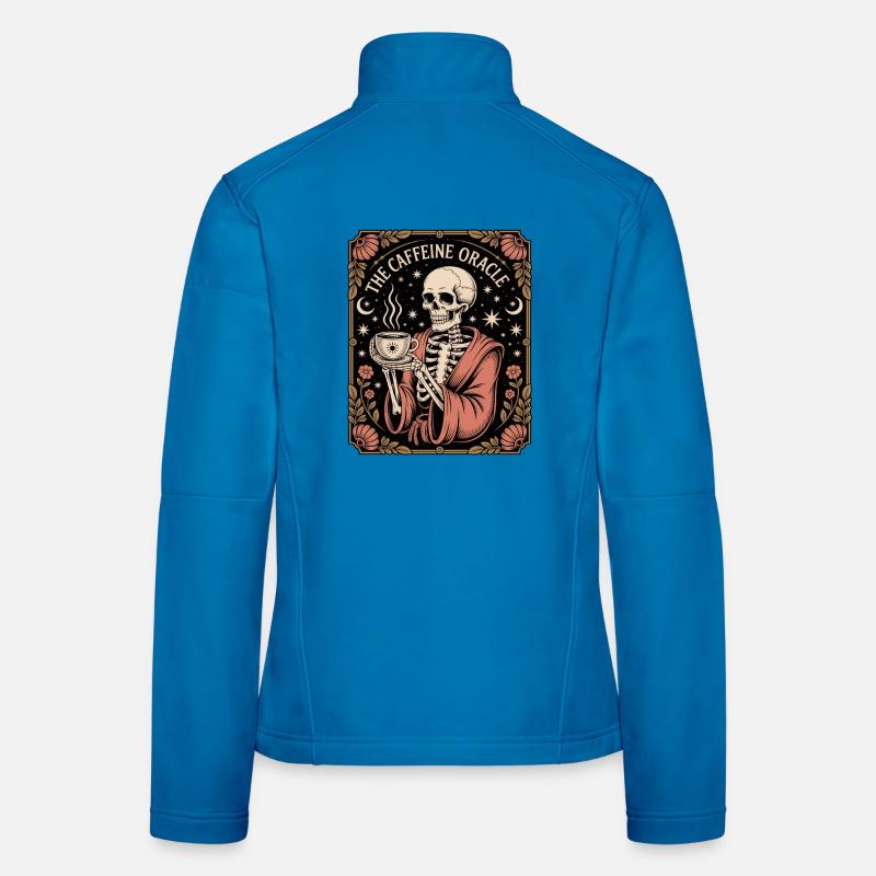 La caféine Oracle Skeleton Oracle Coffee Veste en tissu softshell Femme