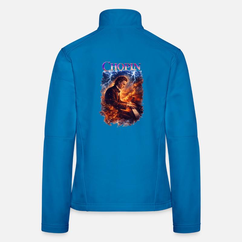 Chopin Fire Piano Women's Softshell Jacket