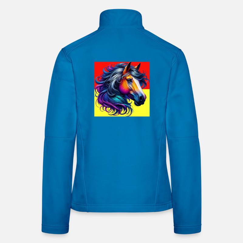 cheval Veste en tissu softshell Femme