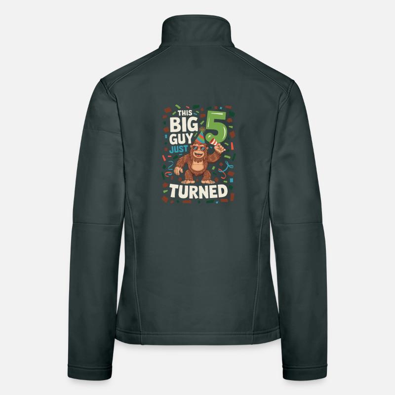  This Big Guy Just Turned 5 Lustiger Gorilla 5 Frauen Softshelljacke