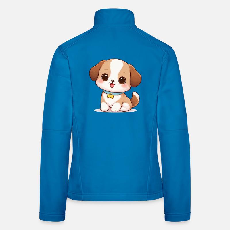 Dog Cute Comic Women's Softshell Jacket