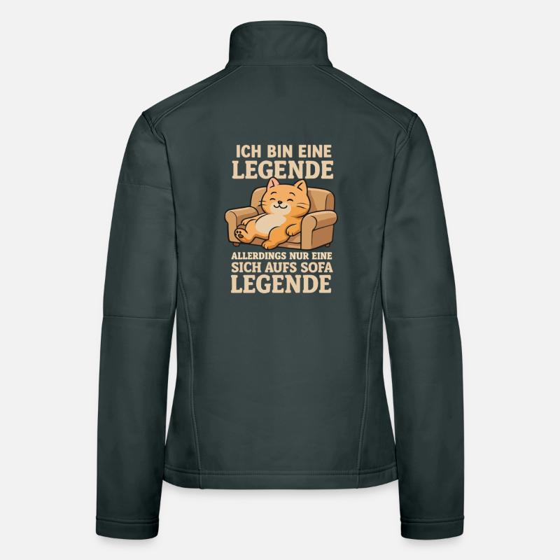 Sarcasm Cat Saying Sofa Legend Women's Softshell Jacket