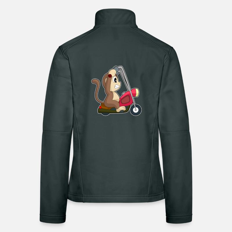 Monkey Motorcycle Women's Softshell Jacket
