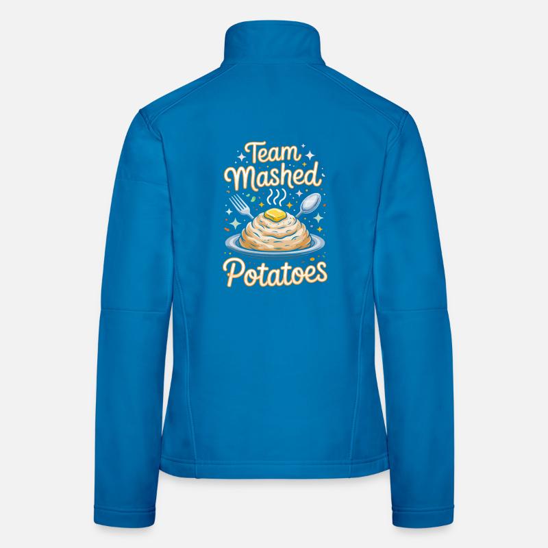 Team Mashed Potatoes Mash Design Women's Softshell Jacket