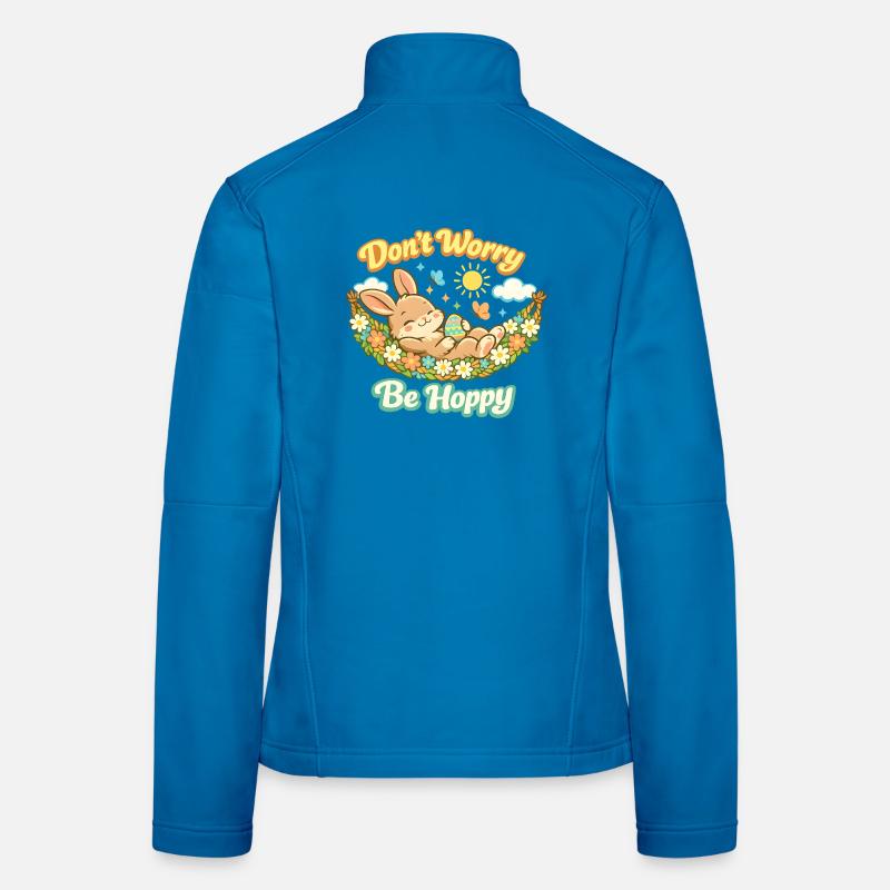 Don't worry be hoppy Easter Women's Softshell Jacket
