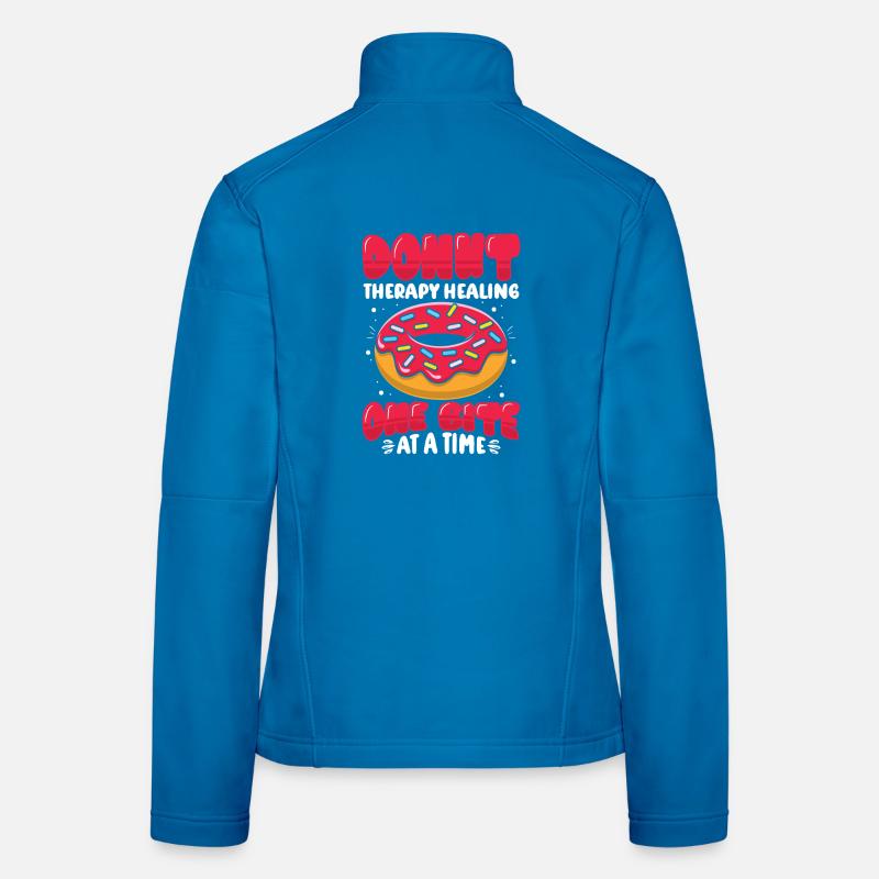 Restauration rapide en donuts Veste en tissu softshell Femme
