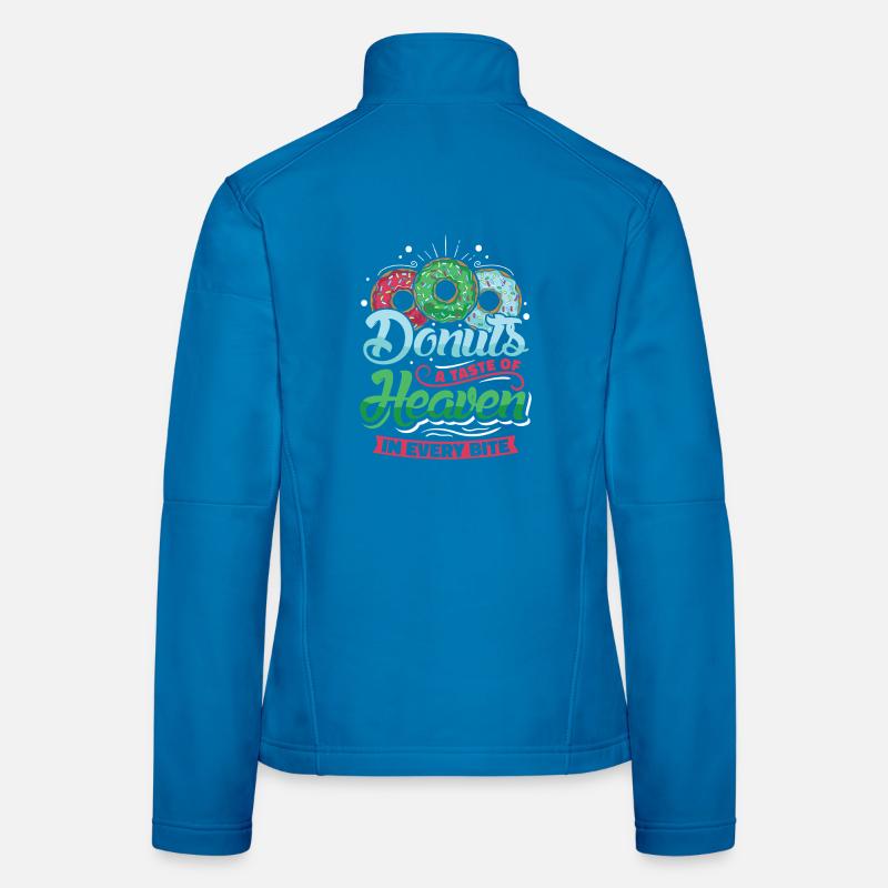 Restauration rapide en donuts Veste en tissu softshell Femme