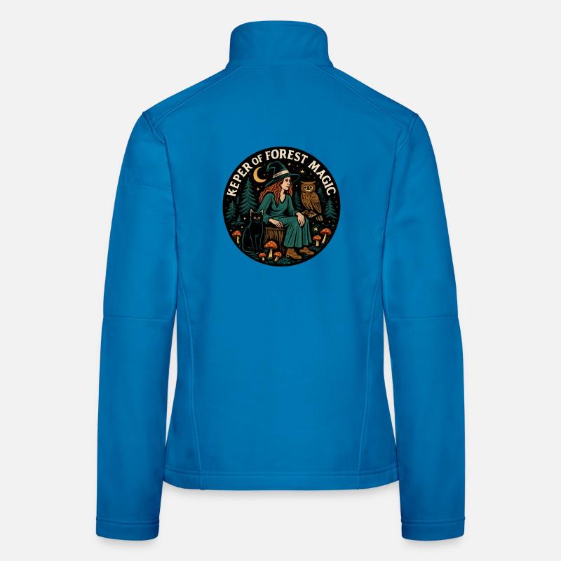 Waldzauber Waldhexe Patch Frauen Softshelljacke
