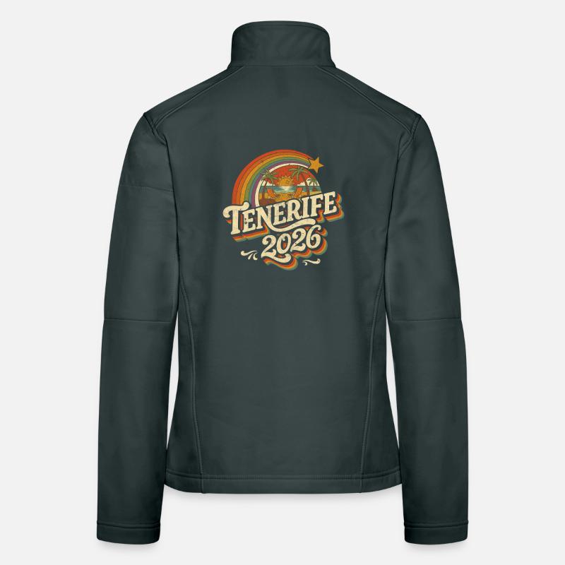 Tenerife 2026 Retro Beach Magic Women's Softshell Jacket