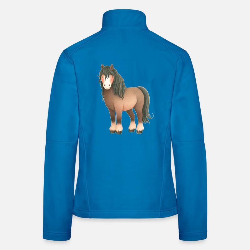 Pferd Frauen Softshelljacke