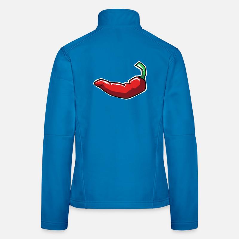 Chilli Chipotle Chilischote Jalapeno Scharf Chili Frauen Softshelljacke