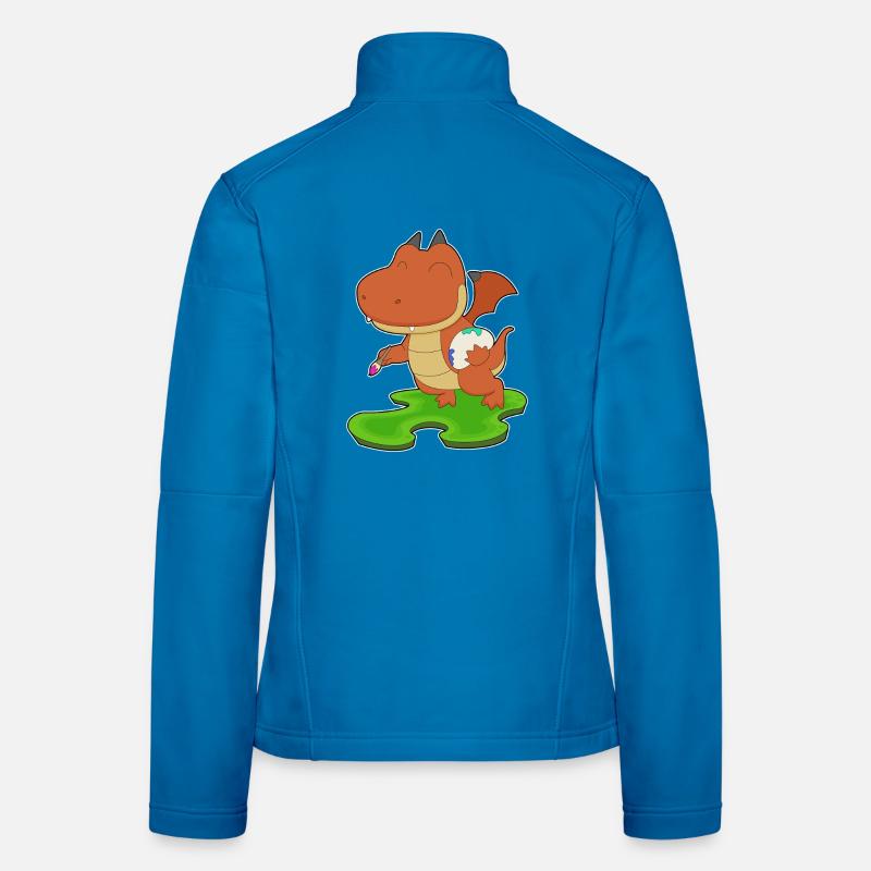 Drache Maler Pinsel Malen Frauen Softshelljacke