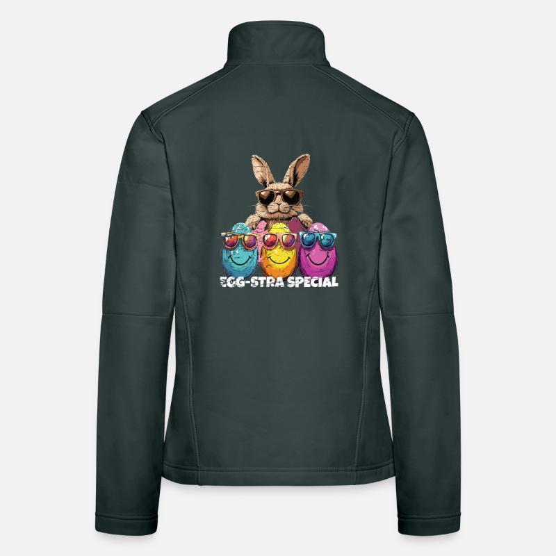 Eggstra Special Funny Easter Bunny Easter Women's Softshell Jacket