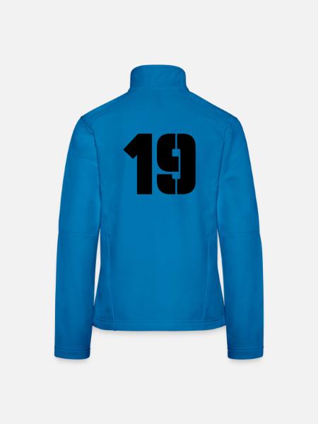 19 - Veste en tissu softshell Femme - bleu clair - Dos
