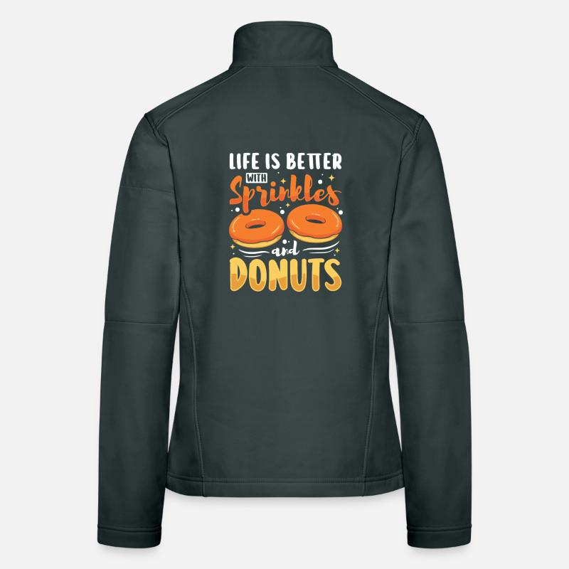 Restauration rapide en donuts Veste en tissu softshell Femme