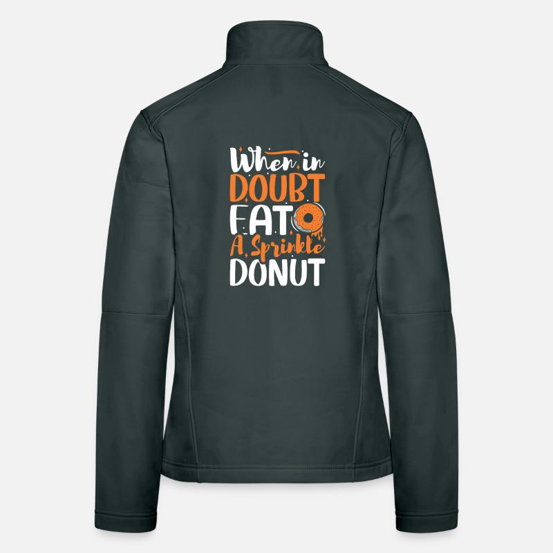 Restauration rapide en donuts Veste en tissu softshell Femme