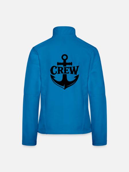 Équipage de l’ancre - Veste en tissu softshell Femme - bleu clair - Dos