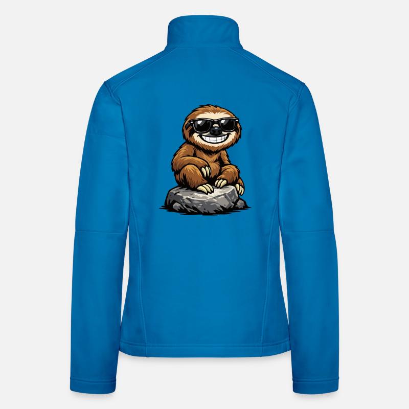 Sun Sloth on Rocks Women's Softshell Jacket