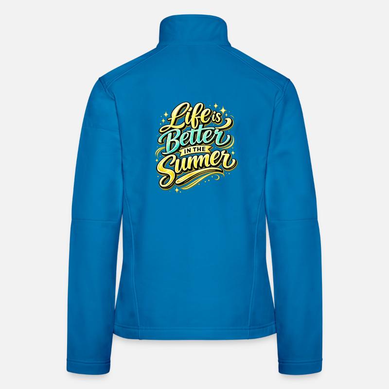 Life Is Better In The Summer - Women's Softshell Jacket - light blue