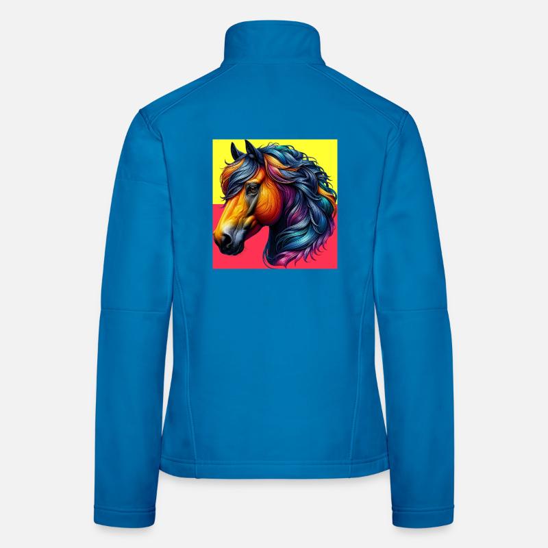 Pferd Frauen Softshelljacke