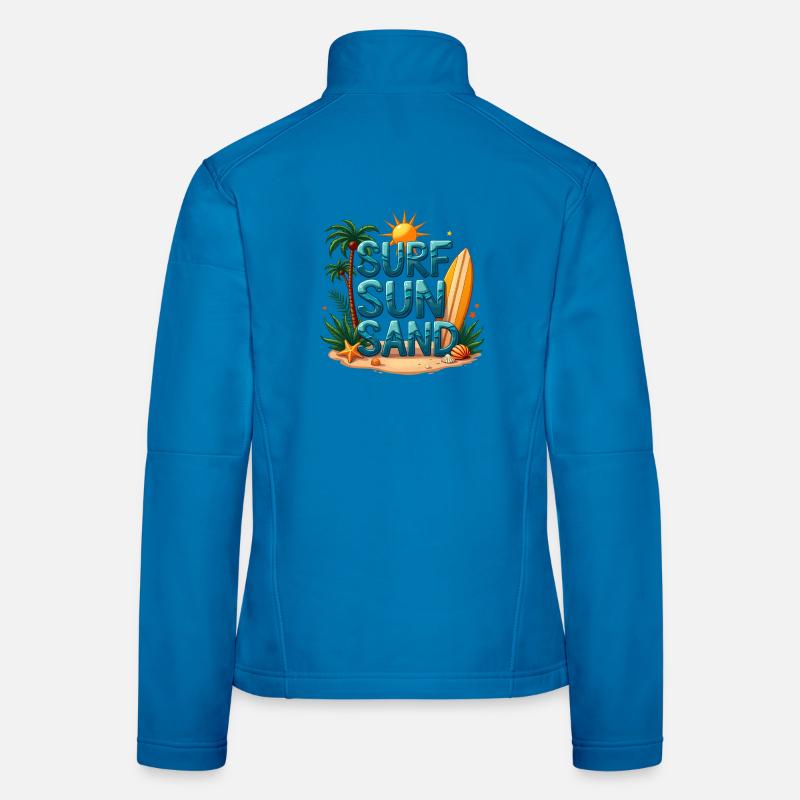 Conception de plages de Surfing Sun Sand Veste en tissu softshell Femme