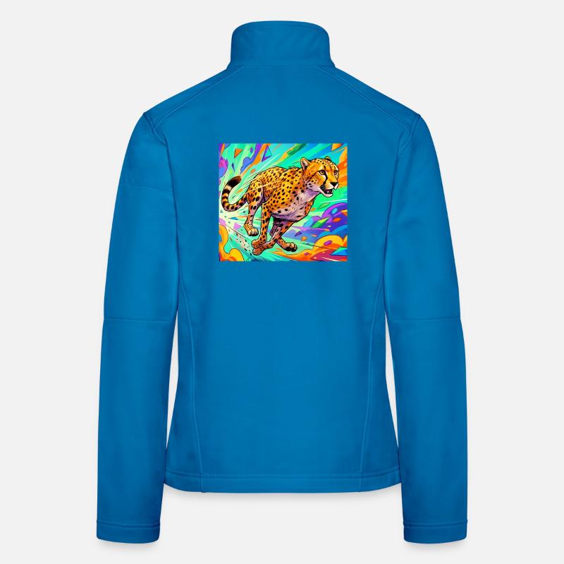 guépard Veste en tissu softshell Femme