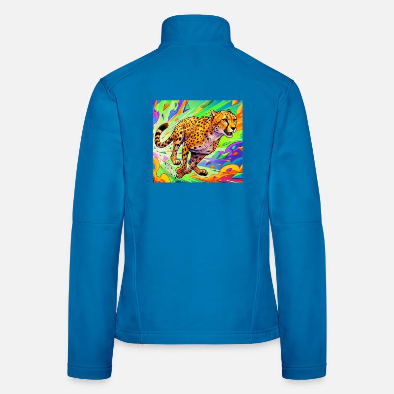 guépard Veste en tissu softshell Femme