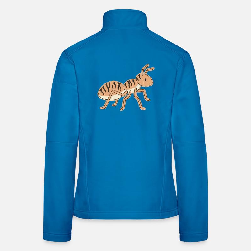 Stylized Tiger Ant Tiger Stripes Women's Softshell Jacket