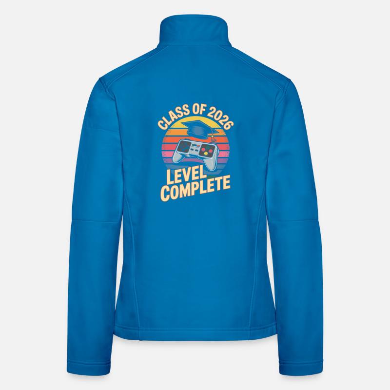 Niveau Complet 2026 Finition Rétro Gaming Veste en tissu softshell Femme