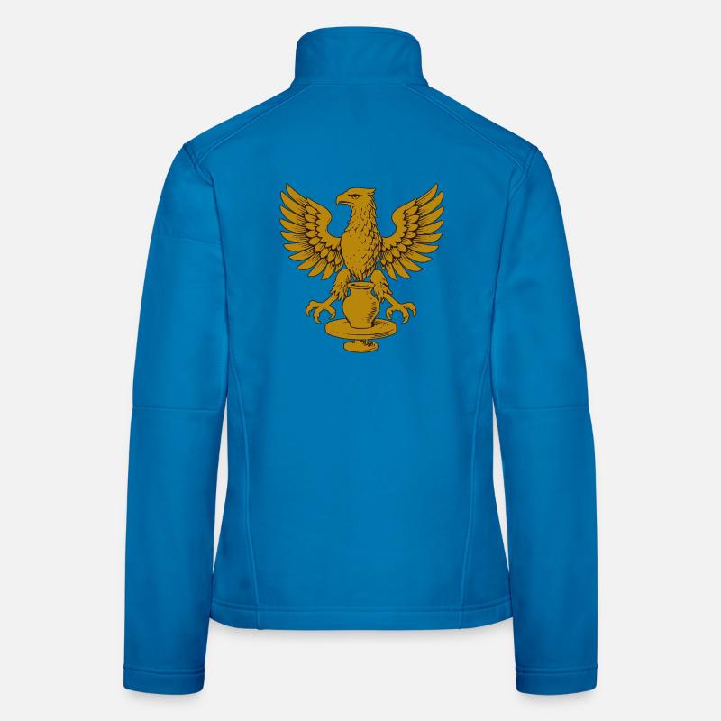 Golden Eagle Crest Emblem Women's Softshell Jacket