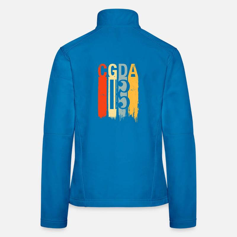 CGDA viola tuning string musician retro Women's Softshell Jacket